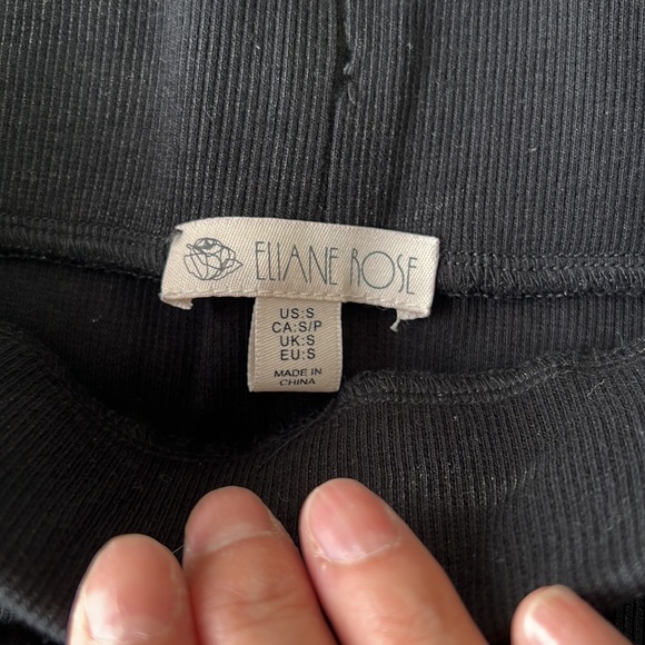 NWT Black Cotton Skirt with Pockets - Picture 2 of 6